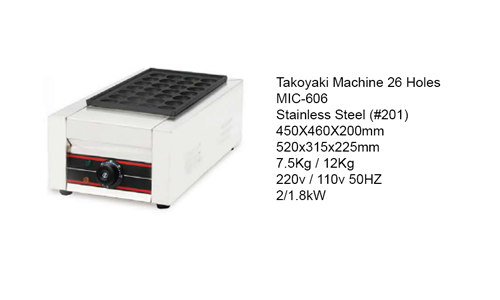 Takoyaki Machine 26 Holes
